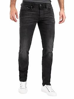 Peak Time Herren Jeans Slim Fit Hose mit elastischem Stretch Bund Mailand Dark Grey Gr. 31W/32L von Peak Time