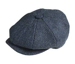 Peaky Blinders Cap - 8 teilig - Wolle - Jungen - Zeitungsverteiler, Blau, von Peaky Blinders