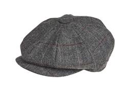 Peaky Blinders Cap - 8 teilig - Wolle - Jungen - Zeitungsverteiler, Grau, von Peaky Blinders