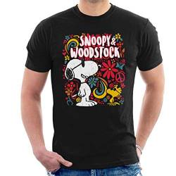 Peanuts 70s Floral Snoopy and Woodstock Men's T-Shirt von Peanuts