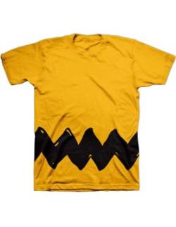 Peanuts Charlie Brown Costume T-Shirt (Adult Small) von Peanuts