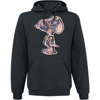 Peanuts Kapuzenpullover - Golden Snoopy - S bis XXL - für Damen - Größe L - schwarz  - Lizenzierter Fanartikel von Peanuts