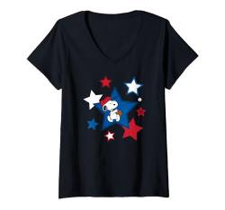 Peanuts – Snoopy Baseball Stars T-Shirt mit V-Ausschnitt von Peanuts