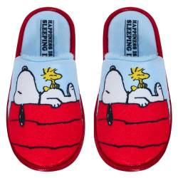 Peanuts Snoopy Hausschuhe für Damen, Teenager, Mädchen, Slipper, offener Rücken, Pantoletten, Slider, Woodstock, warme Hausschuhe, multi, 37 EU von Peanuts