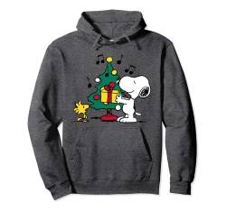 Peanuts Snoopy and Woodstock Feiertags-Weihnachtsbaum Pullover Hoodie von Peanuts