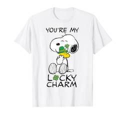 Peanuts St. Patrick's Snoopy Glücksbringer Kleeblatt T-Shirt von Peanuts