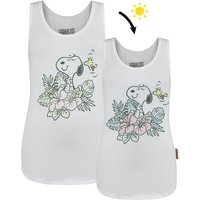 Peanuts Tank-Top - Snoopy - S bis XXL - für Damen - Größe L - weiß  - EMP exklusives Merchandise! von Peanuts