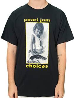 Pearl Jam Herren Choices T-Shirt, Schwarz, M von Pearl Jam