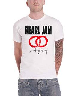 Pearl Jam Don't Give Up Männer T-Shirt weiß S 100% Baumwolle Band-Merch, Bands von Pearl Jam