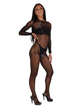 Pearl & Poseidon Asteria Full Bodystocking -One Size-Black von Pearl & Poseidon