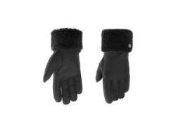 Lederhandschuhe PEARLWOOD "Emma" Gr. 7, schwarz (black) Damen Handschuhe Fingerhandschuhe von Pearlwood