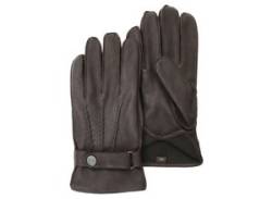 Lederhandschuhe PEARLWOOD "Planar" Gr. 10, braun (hazel) Damen Handschuhe Fingerhandschuhe von Pearlwood