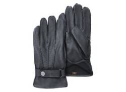 Lederhandschuhe PEARLWOOD "Planar" Gr. 10, schwarz (black) Damen Handschuhe Fingerhandschuhe von Pearlwood