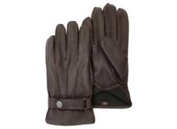 Lederhandschuhe PEARLWOOD "Planar" Gr. 8,5, braun (hazel) Damen Handschuhe Fingerhandschuhe von Pearlwood
