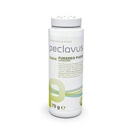 Peclavus Basic Fußdeo Puder, Fußpuder, desinfizierend, desodorierend, 70 g. von Peclavus