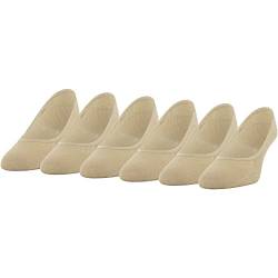 PEDS Women's Ultra Low Cut Coolmax Liner with Gel Tab, 6 Pairs, nude, Shoe Size: 5-10 von Peds