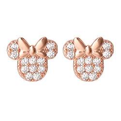 Peers Hardy Minnie Mouse Stone Set Rose Gold Plated Earrings EF00661PZWL One Size, Einheitsgröße, Metall, Kein Edelstein von Peers Hardy