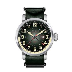 Pegoud PG-9005-02 Herren-Armbanduhr, mechanisch, Schwarz von Pégoud