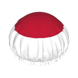 Japanese flag Print Soft Shower Cap for Women, Reusable Environmental Protection Hair Bath Caps von Peiyeety
