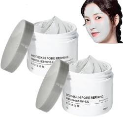 2023 New Cleaning Mud Mask - Hunmui Smooth Skin Pore Refining Mask,Pore Minimizer Mask,Soothing Massage Cleaning Mud Film,Clean Mud Film Deep Pore Remover,Clean Mud Clay Mask for Blackheads (2 Pcs) von Pelinuar
