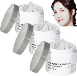 2023 New Cleaning Mud Mask - Hunmui Smooth Skin Pore Refining Mask,Pore Minimizer Mask,Soothing Massage Cleaning Mud Film,Clean Mud Film Deep Pore Remover,Clean Mud Clay Mask for Blackheads (3 Pcs) von Pelinuar