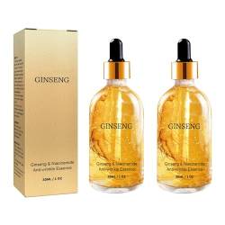 Ginseng Polypeptide Anti-Ageing Essence, Ginseng Gold Polypeptide Anti-Ageing Essence,Ginseng Anti-Wrinkle Essence,Ginseng Anti Ageing Serum,Suitable for All Skin Types (2 Pcs) von Pelinuar