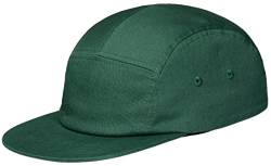 Pembroke® 5 Panel Cap, Jockey Cap, Baseball Kappe, 100% Baumwolle, Größenverstellbar, Dunkelgrün von Pembroke
