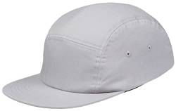 Pembroke® 5 Panel Cap, Jockey Cap, Baseball Kappe, 100% Baumwolle, Größenverstellbar (Grau) von Pembroke