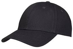 Pembroke® Basecap, Classic Baseball Cap, 100% Baumwolle, Damen und Herren, Einfarbig, Schwarz, Größenverstellbar von Pembroke