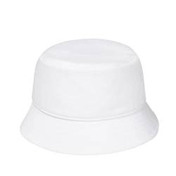 Pembroke® Bucket Hat, Fischerhut, Sonnenhut, 100% Baumwolle für Damen und Herren, Unisex, Weiß, L von Pembroke