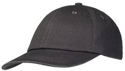 Pembroke® Dad Cap, Flache Basecap, Low Profile Cap, Classic Sports Cap, Dad Hat, Washed Cotton, Damen und Herren, Anthrazit von Pembroke