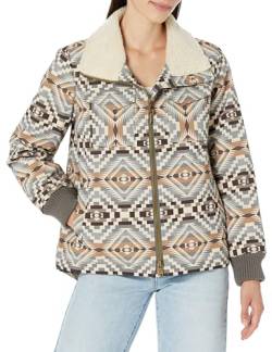 Pendleton Damen Madera-Jacke mit Reißverschluss vorne, Abiquiu Sky Tan, L von Pendleton