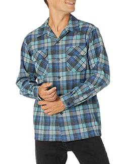 Pendleton Herren Langärmeliges Hemd aus Wolle mit klassischer Passform Button-Down-Shirt, Original Surf Plaid-30789 Blau/Grün, XX-Large Hoch von Pendleton