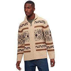 Pendleton Herren The Original Westerley Reißverschluss Strickjacke, tan/braun, Mittel von Pendleton