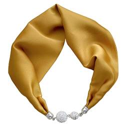 Damen Halskette mit Magnetschnalle und Haarband, #05 Gelb von PengFaXin