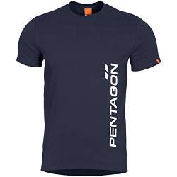 Pentagon Herren Ageron T-Shirt Vertical Midnight Blue Größe 3XL von Pentagon
