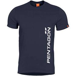 Pentagon Herren Ageron T-Shirt Vertical Midnight Blue Größe XL von Pentagon