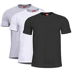 Pentagon Herren Orpheus T-Shirts Triple Mix Melange Grey-Weiß-Schwarz Größe XL von Pentagon