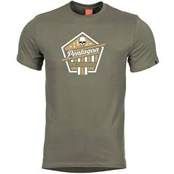 Pentagon T-Shirt Ageron Victorious Oliv, M, Oliv von Pentagon