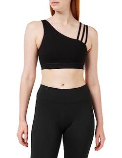 People Tree Damen Asymmetrisches Top Yoga-Shirt, Schwarz, 40 von People Tree