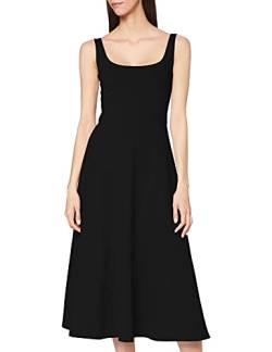 People Tree Damen Fit und Flare Lssiges Kleid Tyra Dress Midi, Schwarz, 40 EU (UK 14) von People Tree