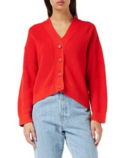 People Tree Damen Jasmine Strickjacke, rot, 36 von People Tree