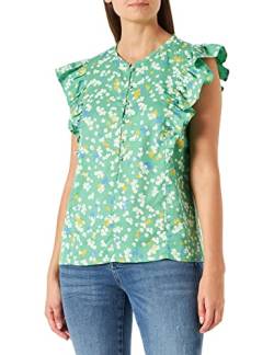 People Tree Damen Kyra Field Print Top Oben, Green, 12 von People Tree