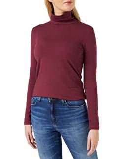 People Tree Damen Laila Roll Neck Top Oben, Burgundy, 12 von People Tree