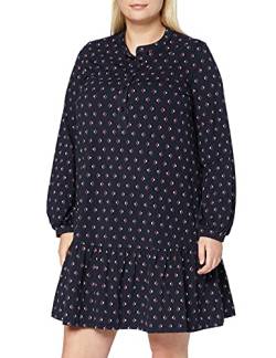 People Tree Damen Sahana Weave Print Dress Lssiges Kleid, Navy, 38 von People Tree