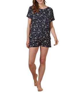 People Tree Damen Stars Pyjama Tee Pyjamaoberteil, Navy, 12 von People Tree