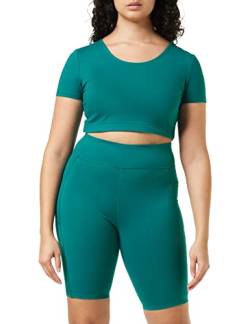 People Tree Damen Yoga Scoop Crop Top, Schattierte Fichte, 38 von People Tree