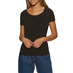 Peopletree Damen Gaia Tee T-Shirt, Schwarz (Black Bk), 40 (Herstellergröße: 14) von People Tree