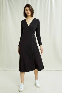 Mathilde Wrap Dress aus Bio Baumwolle, Baumwolle von PeopleTree
