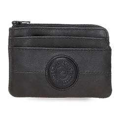 Pepe Jeans Cracker Geldbörse Schwarz 11x7x1,5 cm Leder, Schwarz, Talla única, geldbörse von Pepe Jeans